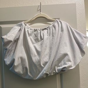 Bubble white crop top